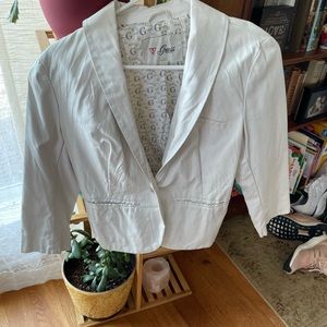 White leather jacket - GUESS
